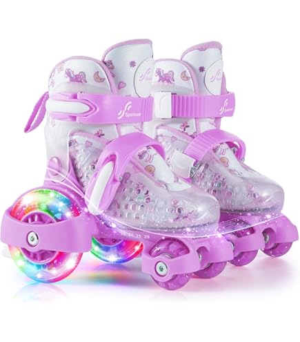 Hudora rolschaatsen verstelbaar roze voor kinderen maat 30-33 bij Planet Happy