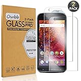 Owbb [2 Pezzi] Vetro Temperato Pellicola per Cat S61 Smartphone Protettiva Protezione 9H Durezza 99% Alta Trasparente per Cat