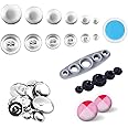 120pcs Button Covers Kit with 6 Sizes, DIY Fabric Cloth Covered Buttons with 2 Installation Tools
