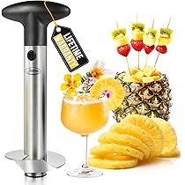 Set 2 Scavini Ananas Acciaio Inox - Per Tagliare, Sbucciare E Togliere Il Torsolo Con Facilità - Foto 2