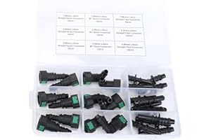 AC PERFORMANCE 24PCS Assorted Fuel Line Quick Connector Kit, SAE 7.89mm & 9.49mm & 9.89mm to 8mm