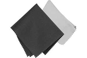 JEDEBARTEY Microfiber Cleaning Cloths 2 Pack, 6.9 x5.7 inch Cleaning Cloth for Glasses, Eyeglasses, Cell Phones, Cameras, Tablets, Spectacles, Sunglasses, Laptops, Lenses, LCD Screens