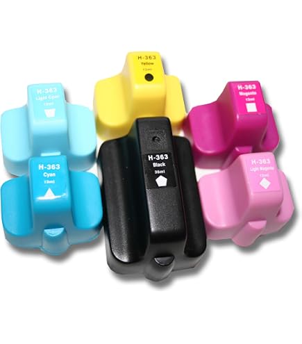Pack De 6 Cartouches D’encre Compatibles HP Photosmart C7280 (équivalent HP 363 XL) - Multicouleur
