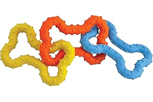 Petstages Mini Bone Tug - Gryzak dla szczeniaków - wielobarwna