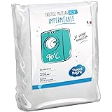 Sweetnight - Protège Matelas Alèse Imperméable et Micro Respirante Souple et Silencieux Lavable à 90°C 140 x 190/200 cm