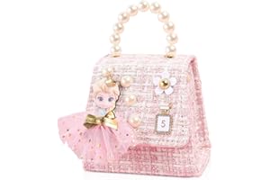 Balakaka Sac a Main pour Fille Petit Sacs à Bandoulière Paillettes Sac Nœuds pour Petit Fille Enfant Petit sac à main à bandoulière pour petites filles Sac Princesse Tendance avec Sangle Réglable