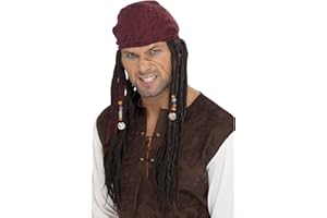 Smiffys Foulard de pirate avec tresses Halloween