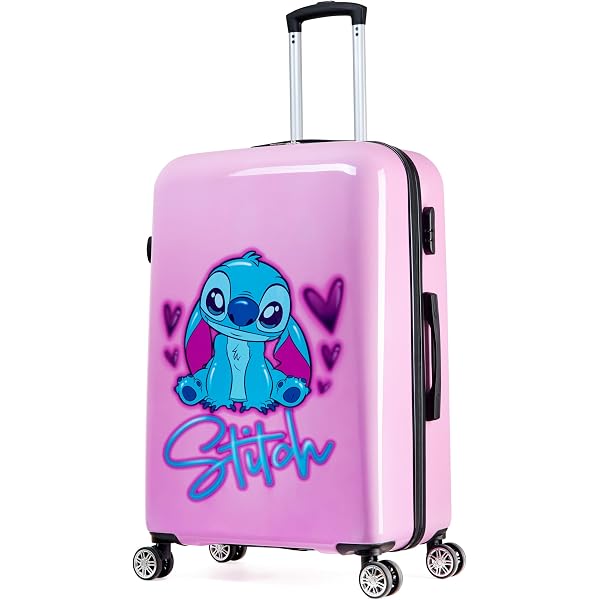 Vadobag Stitch Likewise Backpack - Pink 3D Stitch Design, 31x23x10 Cm, Adjustable Straps