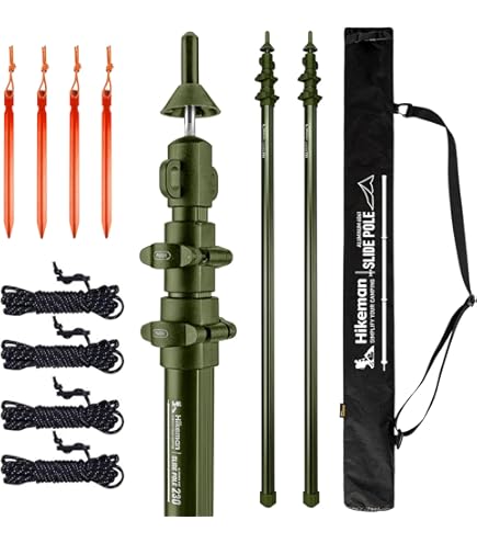 テント・タープ SIXMOON DESIGNS 5-Piece Carbon Pole SIX MOON DESIGNS 5 Section Carbon Tent Pole 116cm &amp