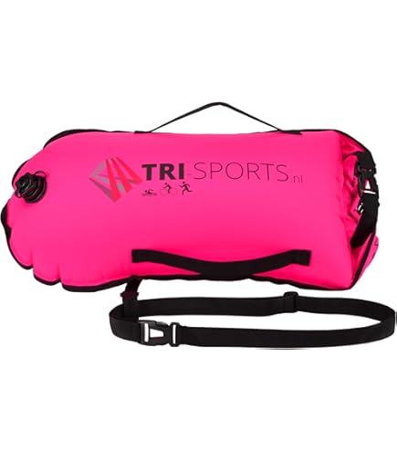 BUDDYSWIM Bouée de Natation Hydrastation 10L avec Pochette Etanche Facile d'accès pour Ranger Ses Affaires, sa Bouteille d'eau ou sa Nourriture. Comprend Un Pochette Etanche Smartphone. Jaune