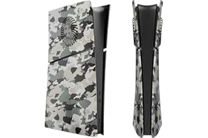 Wedorat Plaques de protection pour PS5 Slim Digital Edition pour PS5 Slim avec aérations de refroidissement ABS anti-rayures anti-poussière Coque de protection de rechange pour PlayStation 5 Slim