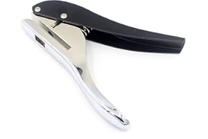 LoongGate Heavy Duty puncher, Singolo Foro Rotondo Puncher Mano Held Strumento per Carte d'identità Foglio di PVC Badge Foto Tag (6mm (1/4''))