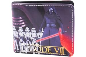 simyron Cartoon Wallet Cartoon Kids Leather Wallet Black Knight White Soldier Bi-Fold Cartoon Wallet Cartoon Bifold Short Wallet Birthday Gift for Cartoon Fans Boys Girls