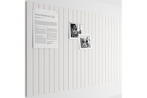 Bumusty Large Cork Board 36"x24" Alternative - 6 Pack Felt Wall Tiles with 40 Safe Removable Adhesive Tabs, 30 Pushpins, Cork Boards for Walls Pin Board Notice Board Office Decor-Milky White