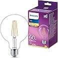 Philips LED Premium Classic G95 Globe Light Bulb [E27 Edison Screw] 7W - 60W Equivalent, Warm White (2700K), Non Dimmable