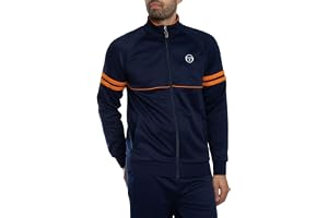 Sergio Tacchini Herr Veste De Survàªtement Orion, Maritime Blue/Orange Pepper
