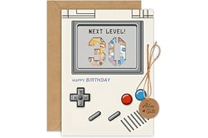 GLUCKGESCHENK Geburtstagskarte 30 Mann Frauen, Retro Geldgeschenke Karte 30. Geburtstag mit Umschlag, Geschenke zum 30 Geburtstag Frau Mann - Next Level! 30