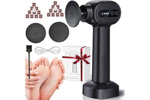 MEAYLL 2-IN-1 Hornhautentferner Elektrisch Schnell Elektrischer Hornhautentferner Füße -6 Gear Hornhaut Entfernen Fuß Elektrisch Wiederaufladbarer Pediküre Set für Rissige Fersen, Abgestorbener, Hornhaut