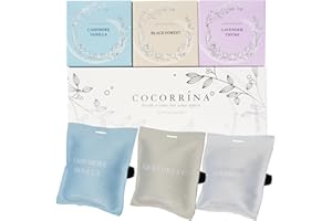 ‎COCORRÍNA Cocorrína Duftsäckchen Kleiderschrank- Schwarzwald/Kaschmir-Vanille/Lavendel-Thymian Autoduft Scented Sachet, Auto Lufterfrischer Sachets für Schubladen und Schränke Raumduft(3 Stücke)