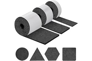 SOJITAS Felt Furniture Pads,3 Pack Self Adhesive Felt Tape 4MM for Chairs | (10cm x 100cm + 5cm x 100cm + 2cm x 100cm), Non-Slip Floor Protectors for Desk Sofa DIY Pads to Protect Hardwood Floors