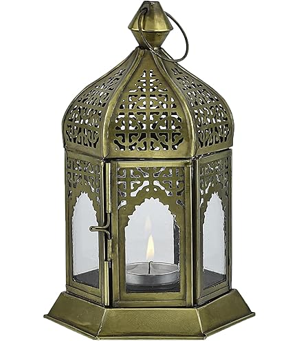 Portacandele In Pelle Con Motivo Henna - 13x9x9 Cm, Design Orientale, Per Tealight - Foto 6