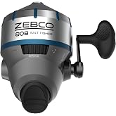 Zebco 808 Salt Water Spincast Fishing Rod Reel, Stainless Steel Reel Cover with ABS Insert, Quick Adjust Anti-Reverse and Bite Comply