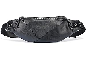 FANDARE Zaino Monospalla Uomo Marsupio Adolescenti Borsa a tracolla Impermeabile Sling Waist Bag Ragazzo Zaino Sportivo Zaino Spalla per Trekking Ciclismo Viaggio Scuola Durevole PU Nero