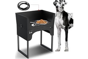 SUNMEYKE Elevated Dog Bowls for Large Dog,Raised Dog Bowls,Adjustable to 8 Heights(2.75" up to 20''),for Large,X/XL Large,Medium,Small Sized Dogs with 2 Stainless Steel Dog Bowls for Food&Water