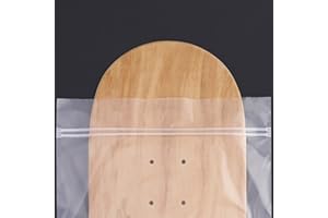 [New] (20 PCS) Skateboard Bags – Acid-Free Premium Reclosable Resealable Reusable Protective Double Zipper seal Poly Bag. One size fits all 11”x 36” sleeves to safely store decks and boards by Arkorus
