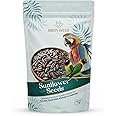 BIRDY BITES Striped Premium Sunflower Seeds for Birds 1000 Gm Bird Food for Cockatiels,Lovebirds, Sun Conure, African Grey Parrot, Amazon, Macaws, Cockatoos for All Life Stages 1KG