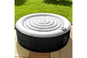 COSYSPA Inflatable Hot Tub Lid | Premium Energy Savings Hot Tub Covers - Retain Heat and Protect Your Hot Tub [Available in 2 Sizes] (4-6 Person Circular (1.6m D))