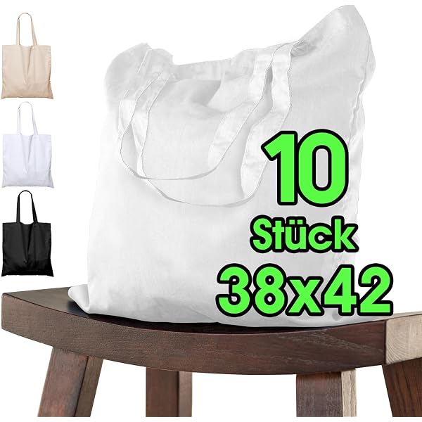 HSYTEK Borsa Della Spesa Riutilizzabile In Cotone Nero, 30x20x10 Cm, Tracolla, Per Shopping, Spesa Quotidiana, Regali E Picnic, Pieghevole - 5