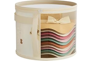BAGUBDR Hat Box, Cute Fine Little Bear Hats Boxes for Flowers, Hat Organiser for Baseball Caps Round Gift Box Ideal for Enthusiasts Enjoy Organizing and Managing