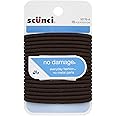 Scunci No Damage Elastic Hair Bands, Brown (hfs-koi-zk-a1925)