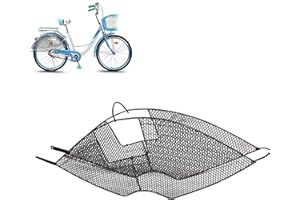 MILECN 2 Pcs Vélo Siège Arrière Protection Net Accessoires De Vélo pour Kid Safety Guard Foot Board Foot Guard Convient pour 24-26 Pouces Vélo, Métal-Noir