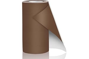 CAHOMO 10x160 cm Patch de Réparation en Cuir,Patch en Cuir Auto-adhésif, Cuir Autocollant Kit de Réparation en Cuir Vinyle pour Rénovation de Canapé,Sac à Main,Vestes,Sièges de Voiture - Brun foncé