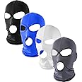 Geyoga Balaclava Covering Three Holes Full Face Covering Summer Thin Open Face Hood Windproof Motorcycle Face Cover