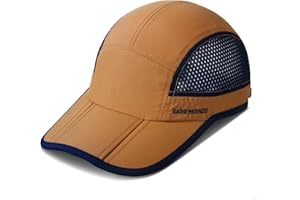 GADIEMKENSD Folding Outdoor Hat UPF 50+ Sun Protection Mesh Sport Hat