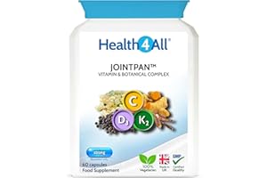 Health4All Jointpan Joint Support 60 Capsules with Boswellia Serrata, Turmeric, Ashwagandha, D3 & K2 MK-7, Strong Joint Pan, Stiffness and OA Support Supplement | Made in UK