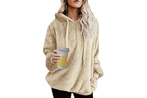 Tuopuda Felpe Tumblr Ragazza Donna Felpa con Cappuccio Donna Caldo Maniche Lunghe Autunn Invernali Felpe Eleganti Donna Sweatshirt Cerniera Sweatshirt Hoodies Donna Casual Top