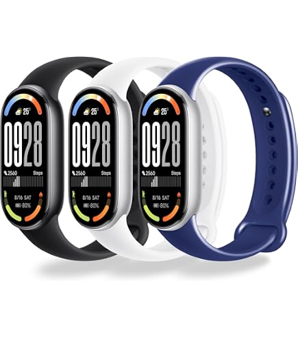2 Pezzi ] Cover per Xiaomi Smart Band 8 Active/Redmi Smart Band 2 + Pellicola Vetro, Custodia per TPU Proteggi Schermo [Copertura Completa] Vetro Temperato-(Nero + Blu Inchiostro