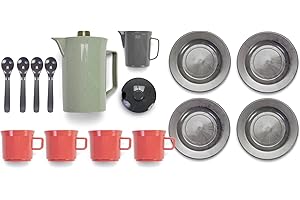 DANTOY Andreu Toys 12680 Coffee Set (4 People) - In Net - Recycling Kitchen Toys, Multicoloured