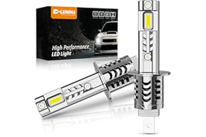 D-Lumina H1 LED Canbus Lampa, 100 W, 10000 lm 6500 K chip, super jasne, halogenowe żarówki LED, wodoodporny IP68 i zaawansowany system chłodzenia, 2 sztuki