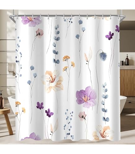 QGHOT Lotus-Duschvorhang – Schwarz-goldene Blüte, Wasserdicht, 178x183 Cm | Spirituelle Badezimmerdeko Für Zen & Wellness