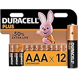 Duracell Plus AAA Batteries, Pack of 12