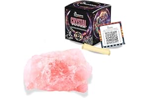 SAMSARA - Pietra Grezza QUARZO ROSA Naturale con Confezione Regalo e Foglietto Informativo | Cristalloterapia, Reiki | Cristallo Energetico Meditazione e Decorazione (Quarzo Rosa)