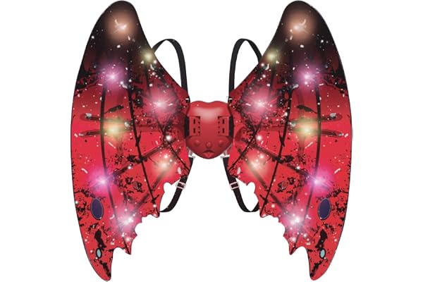 Ailes de papillon lumineuses pour | Ailes de fée mobiles avec lumières et musique, ailes de papillon électriques à LED Accessoires de costume pour célébrations, fêtes, Halloween, Noël et événe