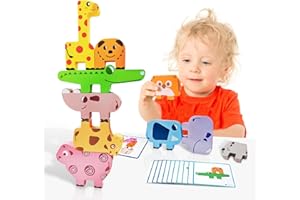 OSLINE Kinder Montessori Holz Spielzeug ab 1 2 3 4 Jahre,Geschenke für Mädchen Jungen 3 4 5 6 Jahre Alt