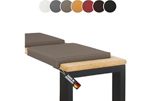 ‎LYCCE Lycce Bankauflage Klemmkissen 1 Leiste, Sitzkissen Kunstleder Taupe, Banktiefe ab 35 cm
