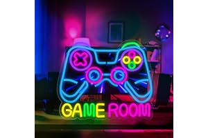 PANTHEM Neon LED Deco, Enseigne Lumineuse Neon Light Signe, Enseigne au néon Cool alimentée par USB Art Décorations murales, pour chambre, Salle de Jeux, Décoration de Fête de Bar (Game room 3)